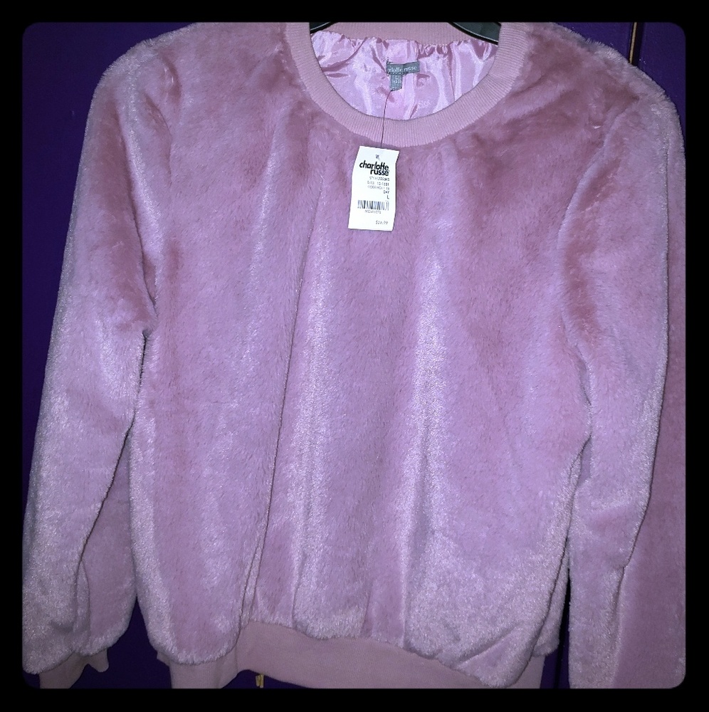 Charlotte Russe Fuzzy Sweatshirt